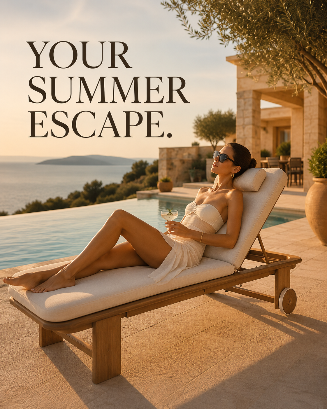Mirae Riviera - Premium Acacia Sun Lounger