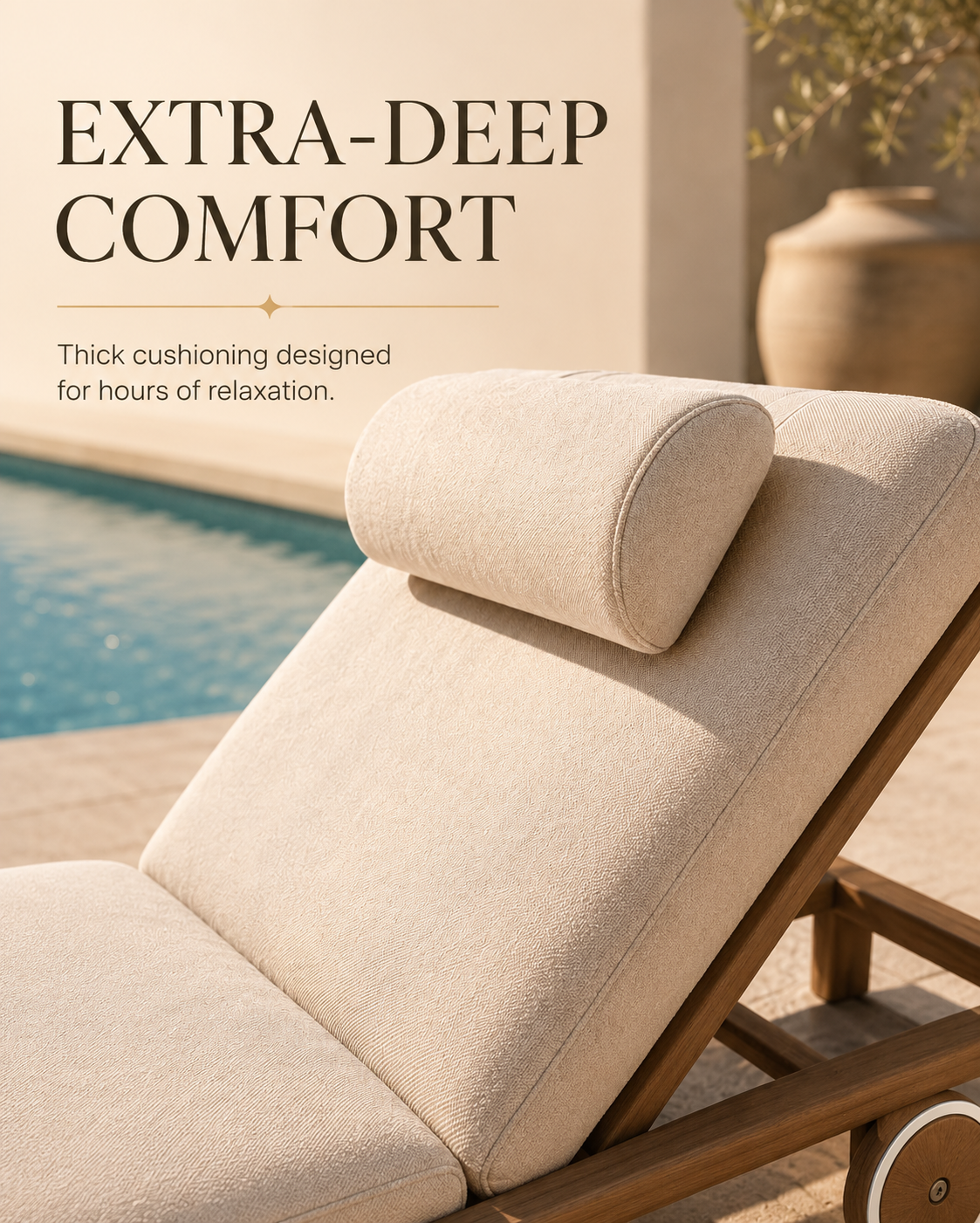 Mirae Riviera - Premium Acacia Sun Lounger
