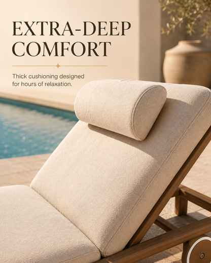 Mirae Riviera - Premium Acacia Sun Lounger