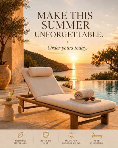 Mirae Riviera - Premium Acacia Sun Lounger