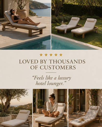 Mirae Riviera - Premium Acacia Sun Lounger